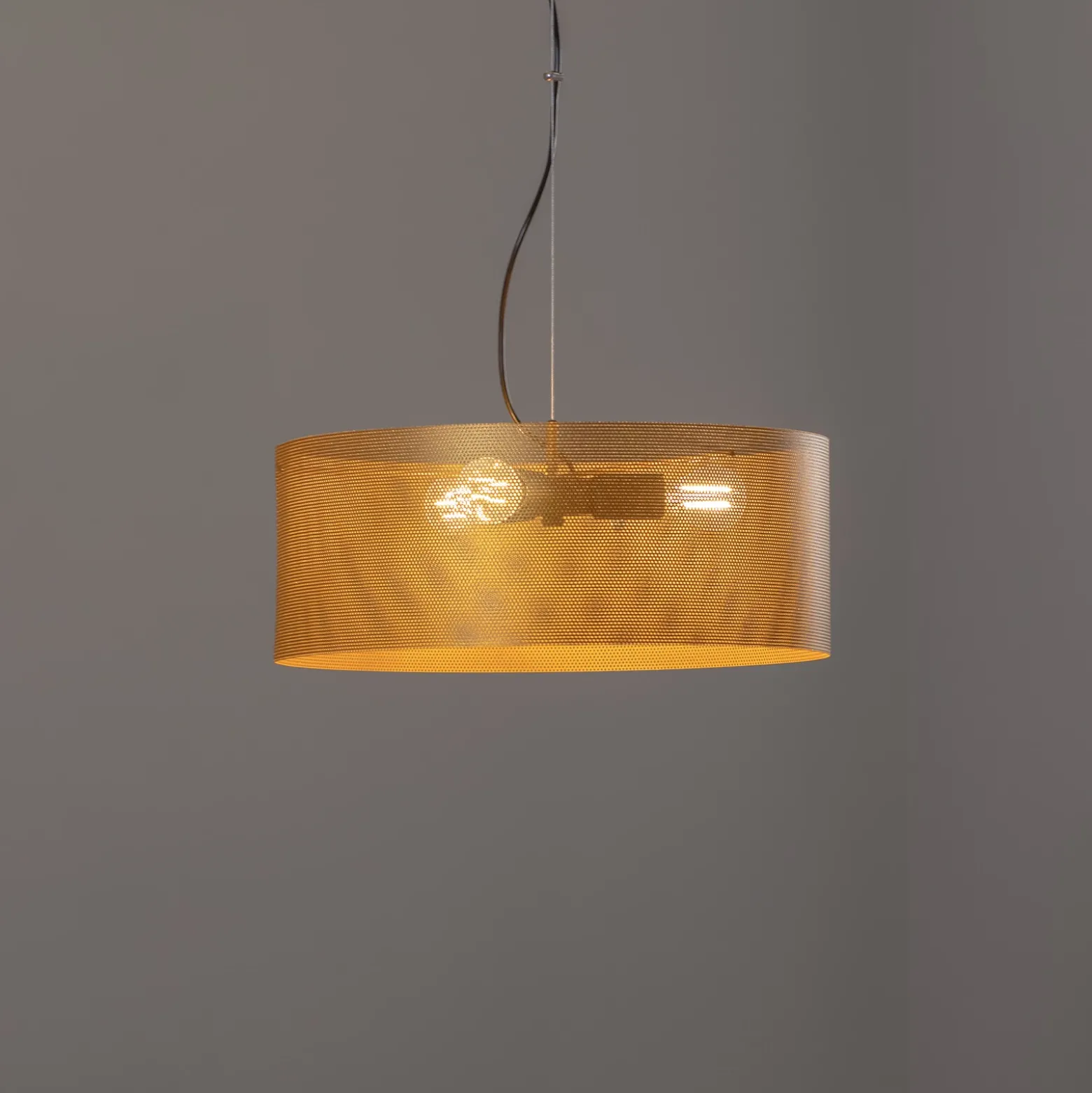 Lámpara colgante Euluna Zofia, color dorado, Ø 50 cm