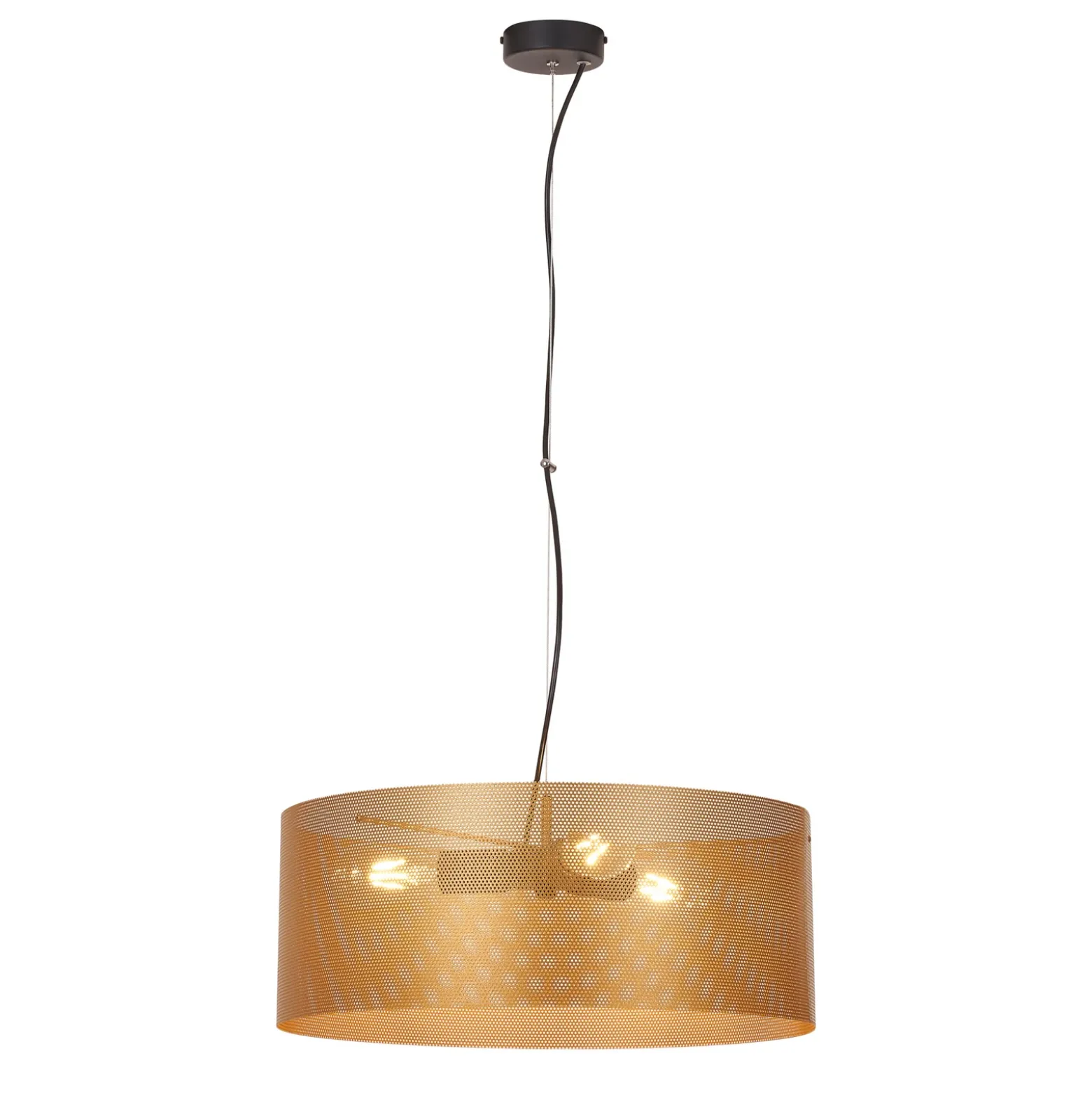 Lámpara colgante Euluna Zofia, color dorado, Ø 50 cm