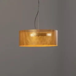 Lámpara colgante Euluna Zofia, color dorado, Ø 50 cm