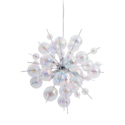 Lámpara colgante Explosion de cristal, 10 luces