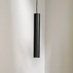 Lámpara colgante Eye, 1 luz, negro, altura de la pantalla 40 cm