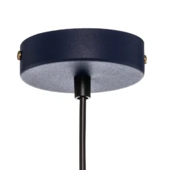 Lámpara colgante Felix, azul/dorado, 1 luz