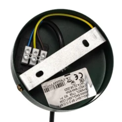 Lámpara colgante Felix, verde/dorado, 1 luz