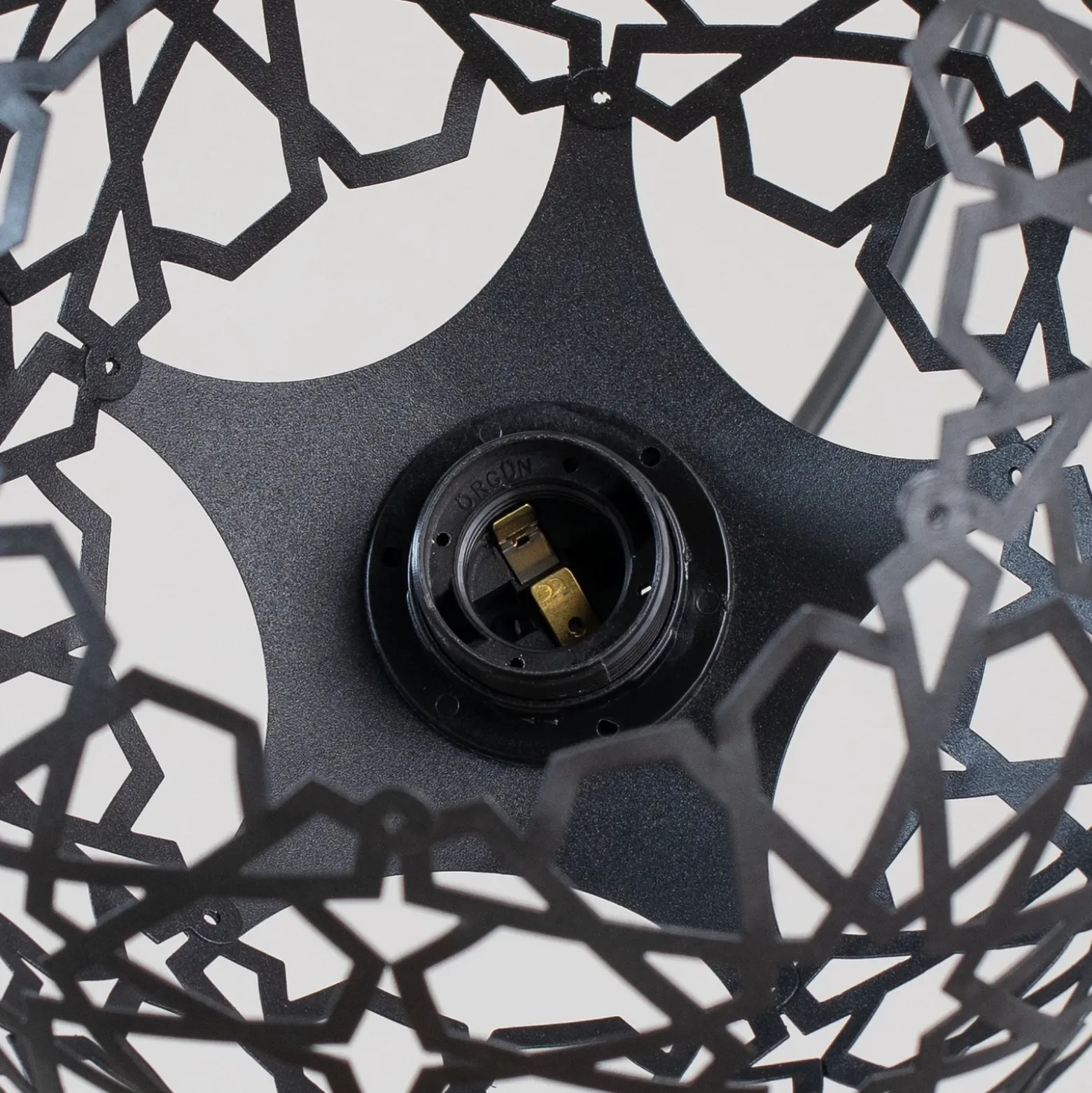 Lámpara colgante Fellini MR-787 3 luces roundel negro