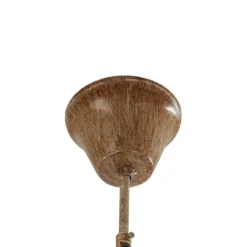Lámpara colgante Fibi de Lindby, marrón, asta, 6 luces E14