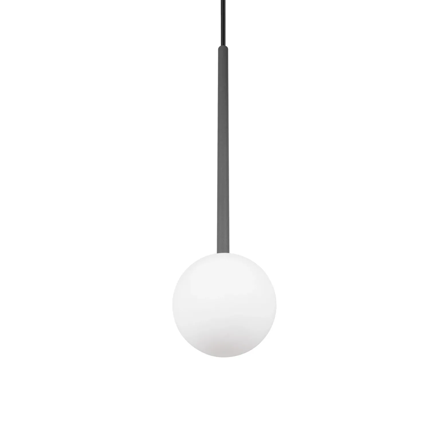 Lámpara colgante Firano, antracita, Ø 12 cm, metal