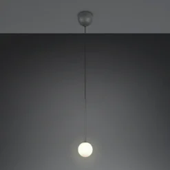 Lámpara colgante Firano, antracita, Ø 12 cm, metal