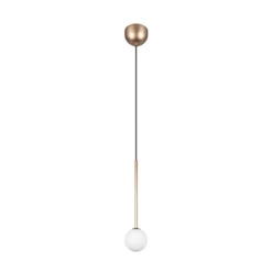 Lámpara colgante Firano, color dorado, Ø 12 cm, metal