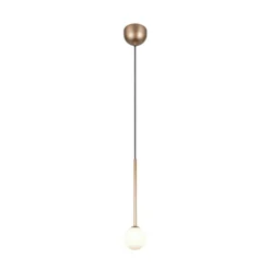 Lámpara colgante Firano, color dorado, Ø 12 cm, metal