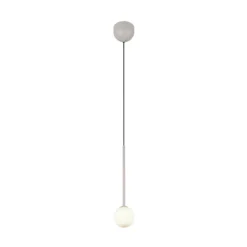 Lámpara colgante Firano, gris, Ø 12 cm, metal