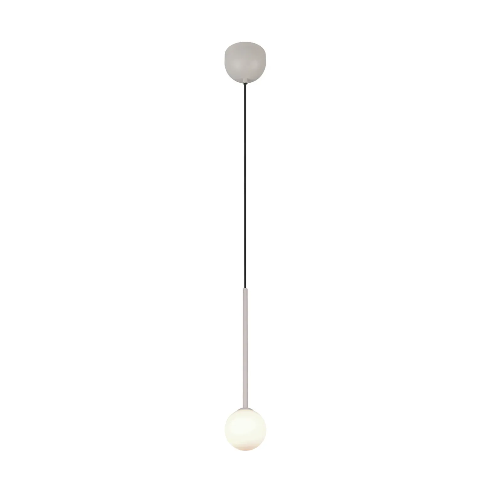 Lámpara colgante Firano, gris, Ø 12 cm, metal