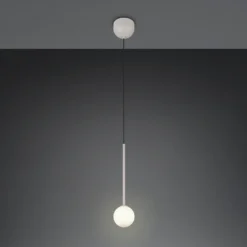 Lámpara colgante Firano, gris, Ø 12 cm, metal