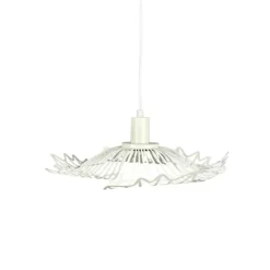 Lámpara colgante Flora de Dyberg Larsen, blanco perla, Ø 40 cm, metal