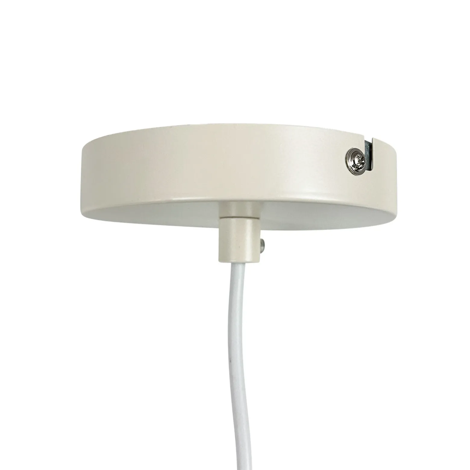 Lámpara colgante Flora de Dyberg Larsen, blanco perla, Ø 40 cm, metal