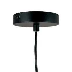 Lámpara colgante Flora de Dyberg Larsen, negro mate, Ø 60 cm, metal