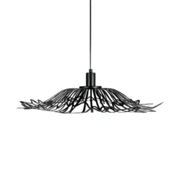 Lámpara colgante Flora de Dyberg Larsen, negro mate, Ø 60 cm, metal