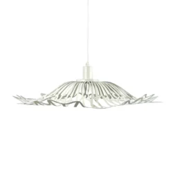 Lámpara colgante Flora de Dyberg Larsen, blanco perla, Ø 60 cm, metal