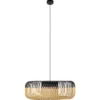 Lámpara colgante Forestier Bamboo Light XL 60 cm negro