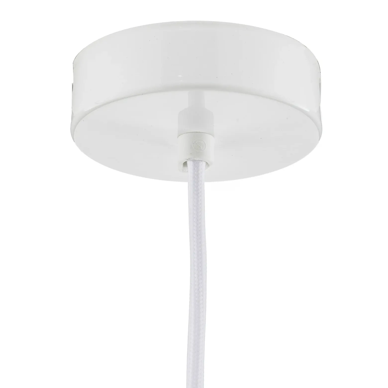 Lámpara colgante Forestier Bamboo XS, Ø 27 cm, blanca