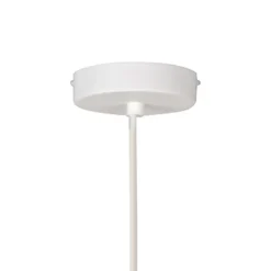 Lámpara colgante Forestier Bamboo XL, Ø 60 cm, blanca