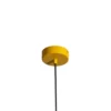 Lámpara colgante Form 4, amarilla, de metal, 4 luces, cónica, E27