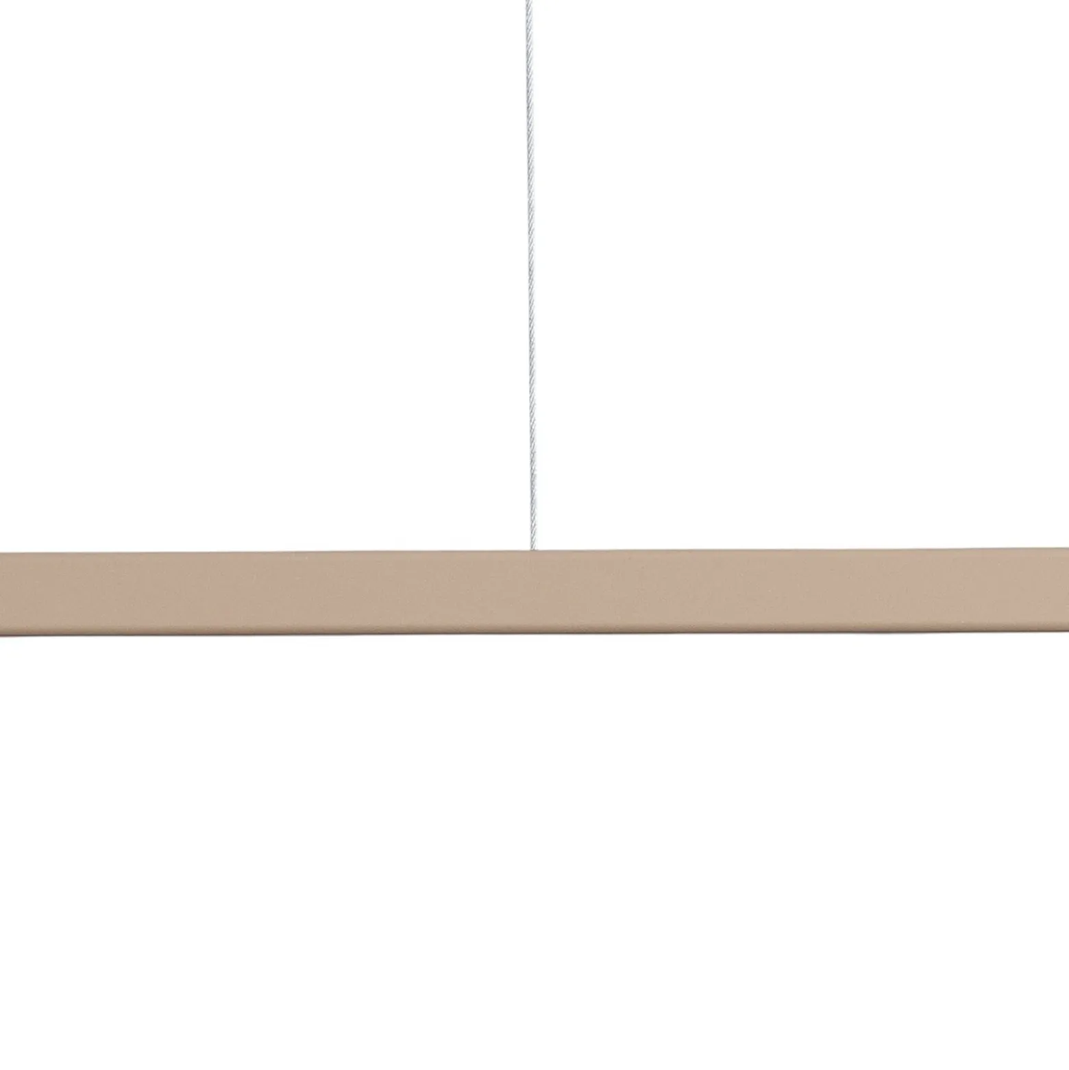Lámpara colgante Form 4, beige, metal, 4 luces, forma cónica, casquillo E27