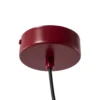 Lámpara colgante Form, color burdeos, metal, Ø 24 cm, forma cónica, casquillo