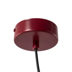 Lámpara colgante Form, color burdeos, metal, Ø 24 cm, forma cónica, casquillo
