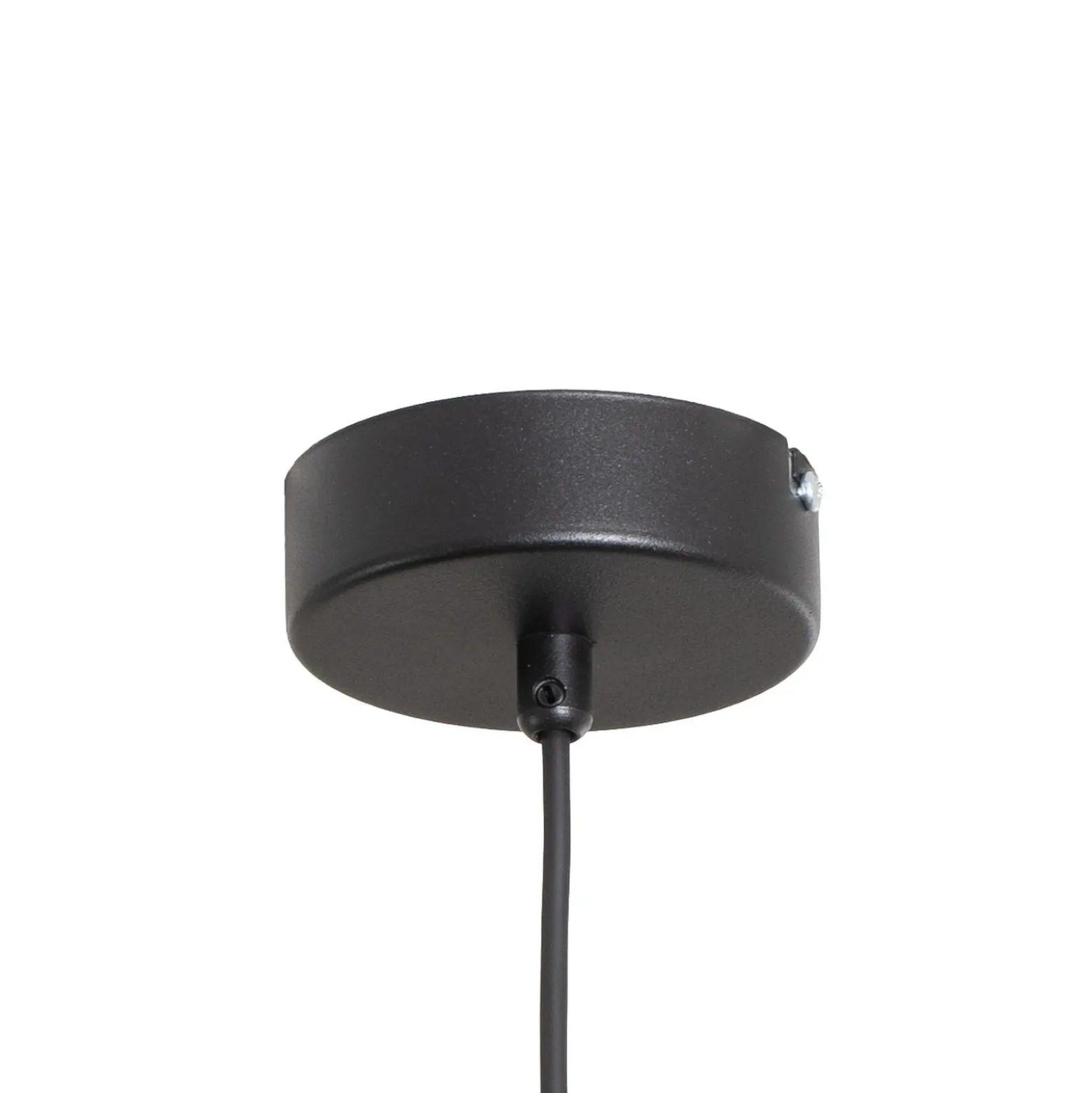 Lámpara colgante Form, negra, metal, Ø 24 cm, cónica, E27