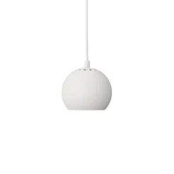 Lámpara colgante FRANDSEN Ball, blanco mate, Ø 12 cm