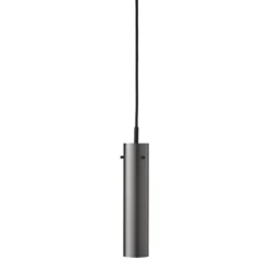 Lámpara colgante FRANDSEN FM2014, acero pulido, altura 24 cm