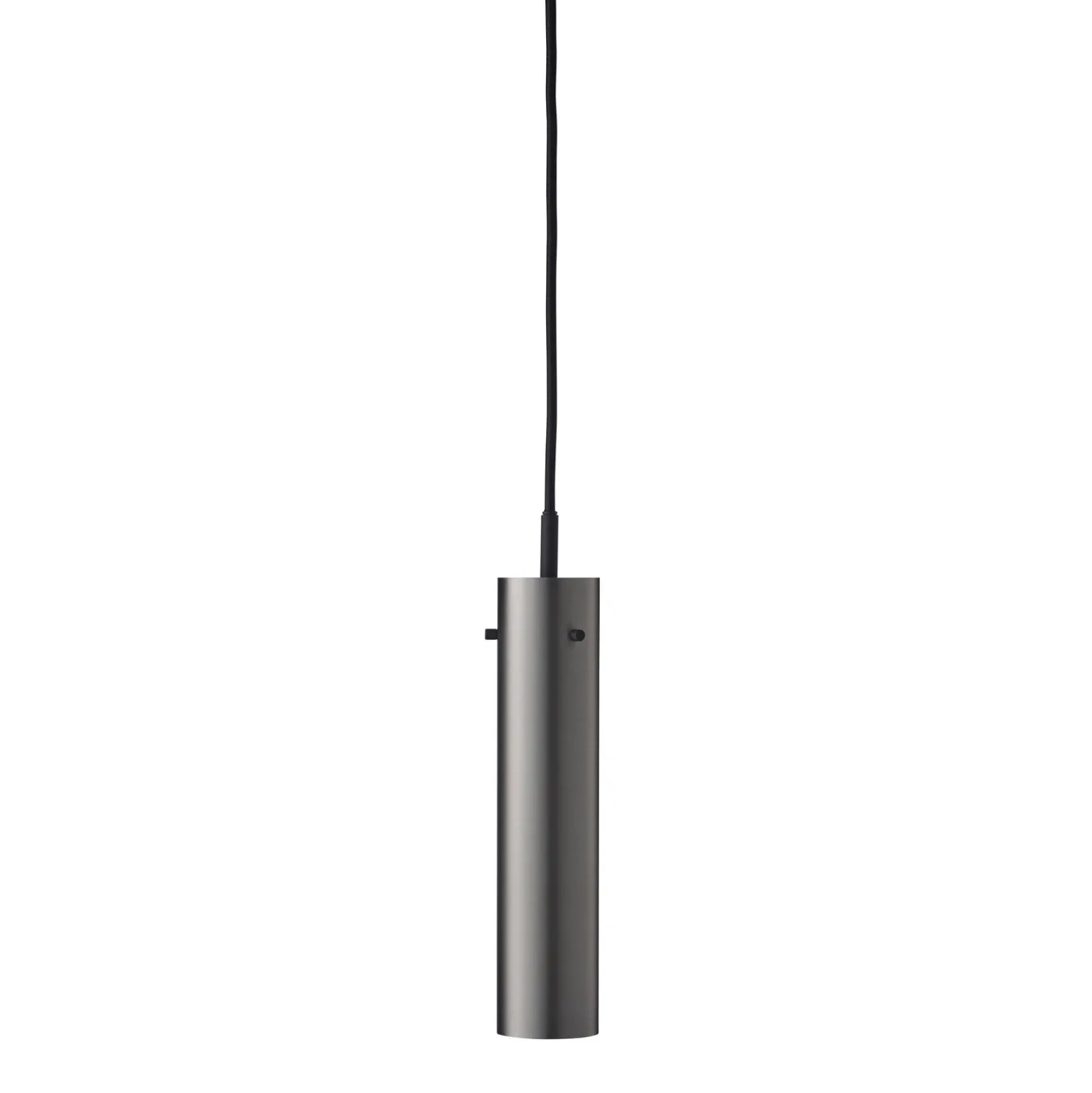 Lámpara colgante FRANDSEN FM2014, acero pulido, altura 24 cm
