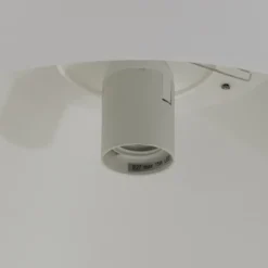 Lámpara colgante Funda, blanca, longitud 110 cm, 3 luces, metal/cristal