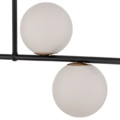 Lámpara colgante Gama 5, 5 luces, negro