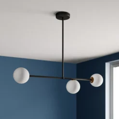 Lámpara colgante Gama 3, 3 luces, negro
