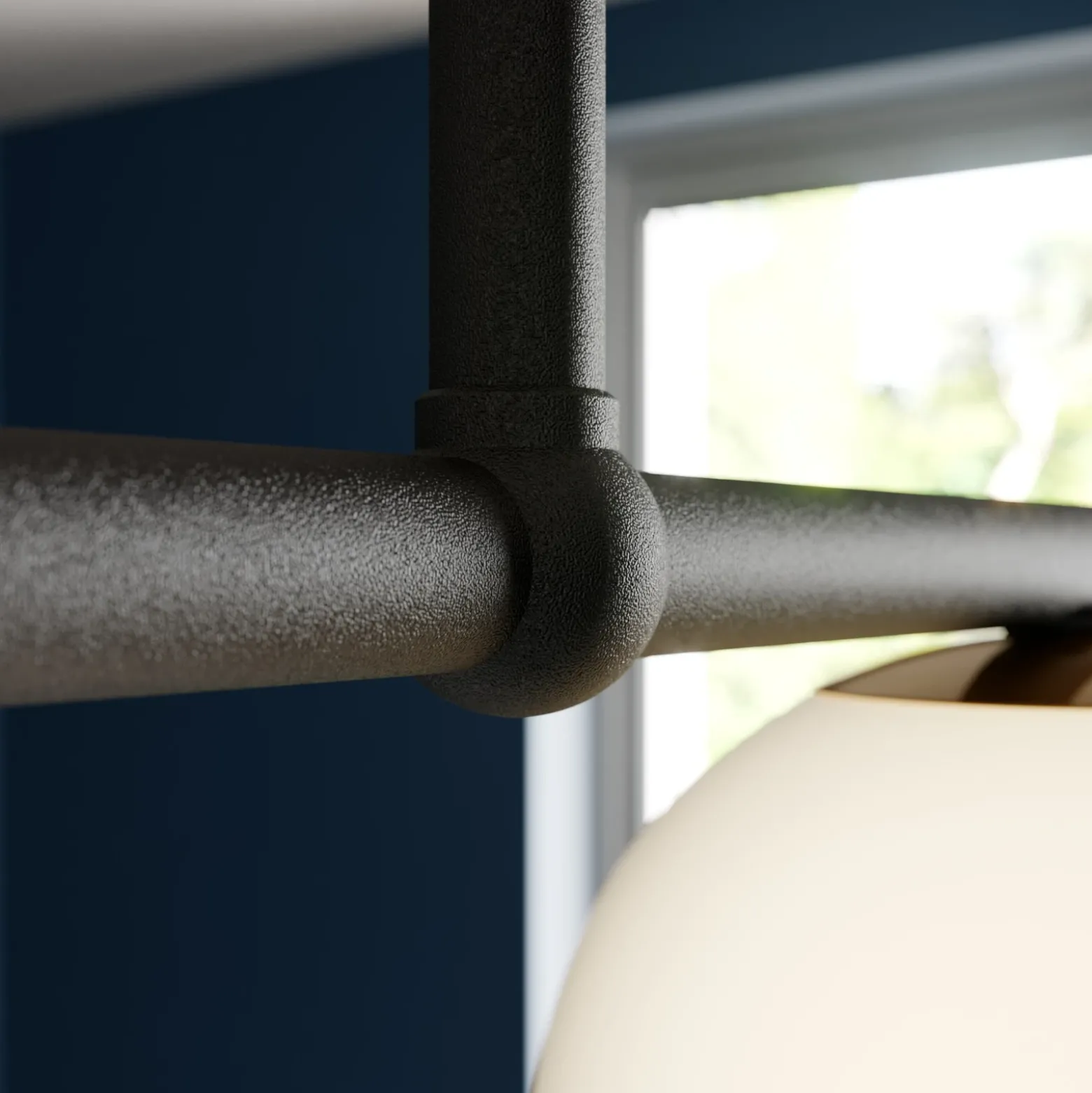 Lámpara colgante Gama 3, 3 luces, negro