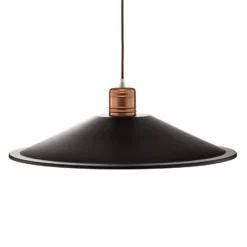 Lámpara colgante Garret I en marrón oscuro/cobre Ø 50 cm
