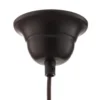 Lámpara colgante Garret I en marrón oscuro/cobre Ø 50 cm