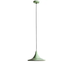 Lámpara colgante Genisy, verde menta, Ø 31 cm, metal, E27