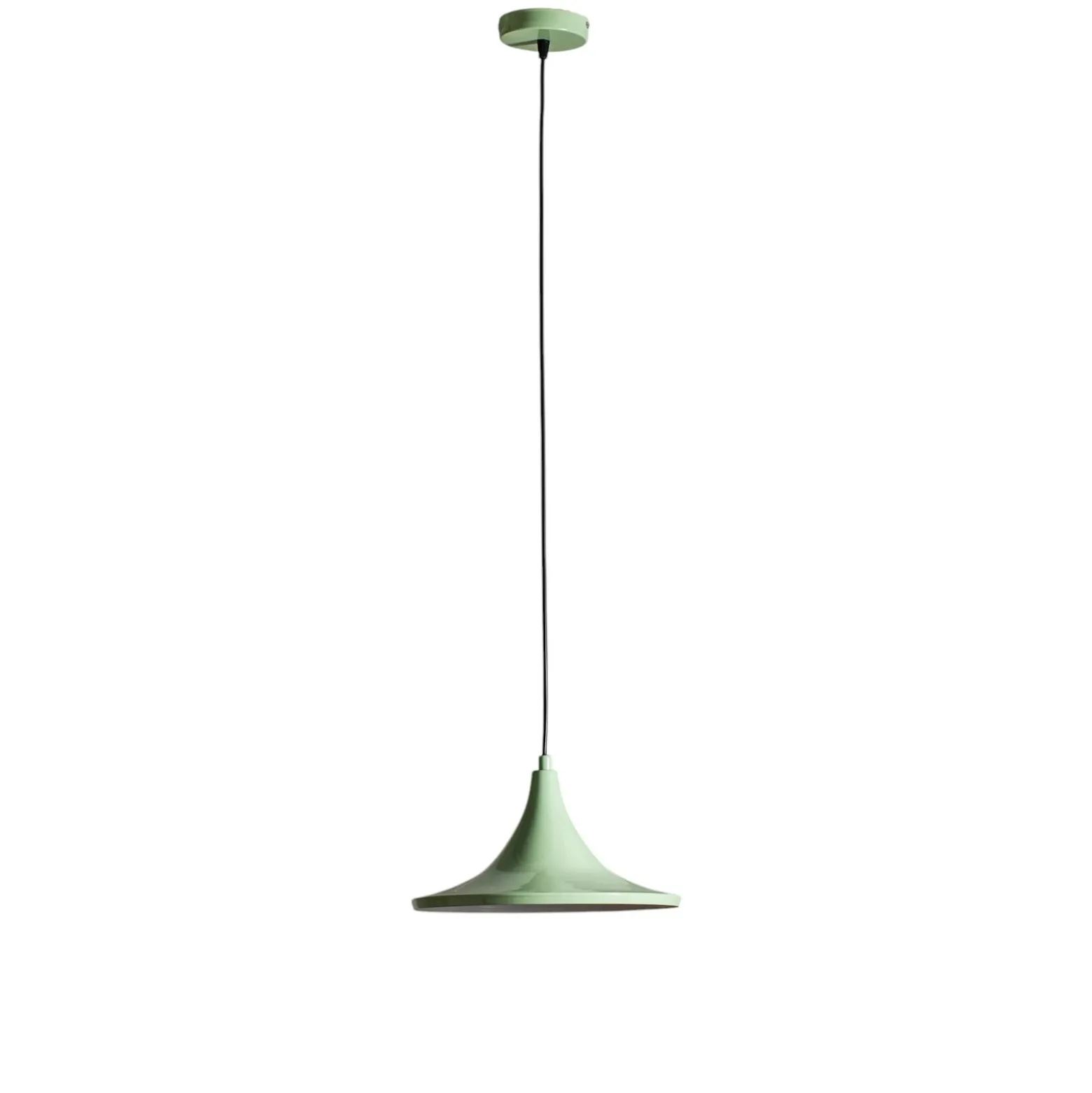 Lámpara colgante Genisy, verde menta, Ø 31 cm, metal, E27