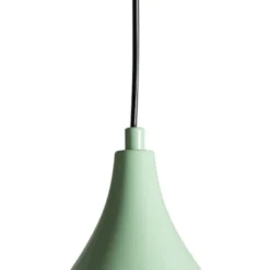 Lámpara colgante Genisy, verde menta, Ø 31 cm, metal, E27
