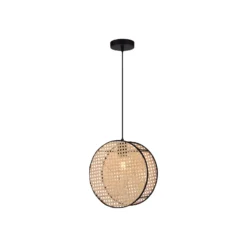 Lámpara colgante Gheisa pantalla en forma de disco