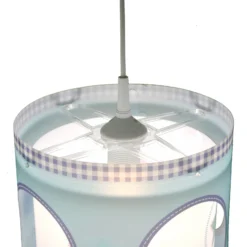 Lámpara colgante giratoria Lief para niños, azul