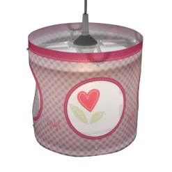 Lámpara colgante giratoria Lief para niñas en rosa