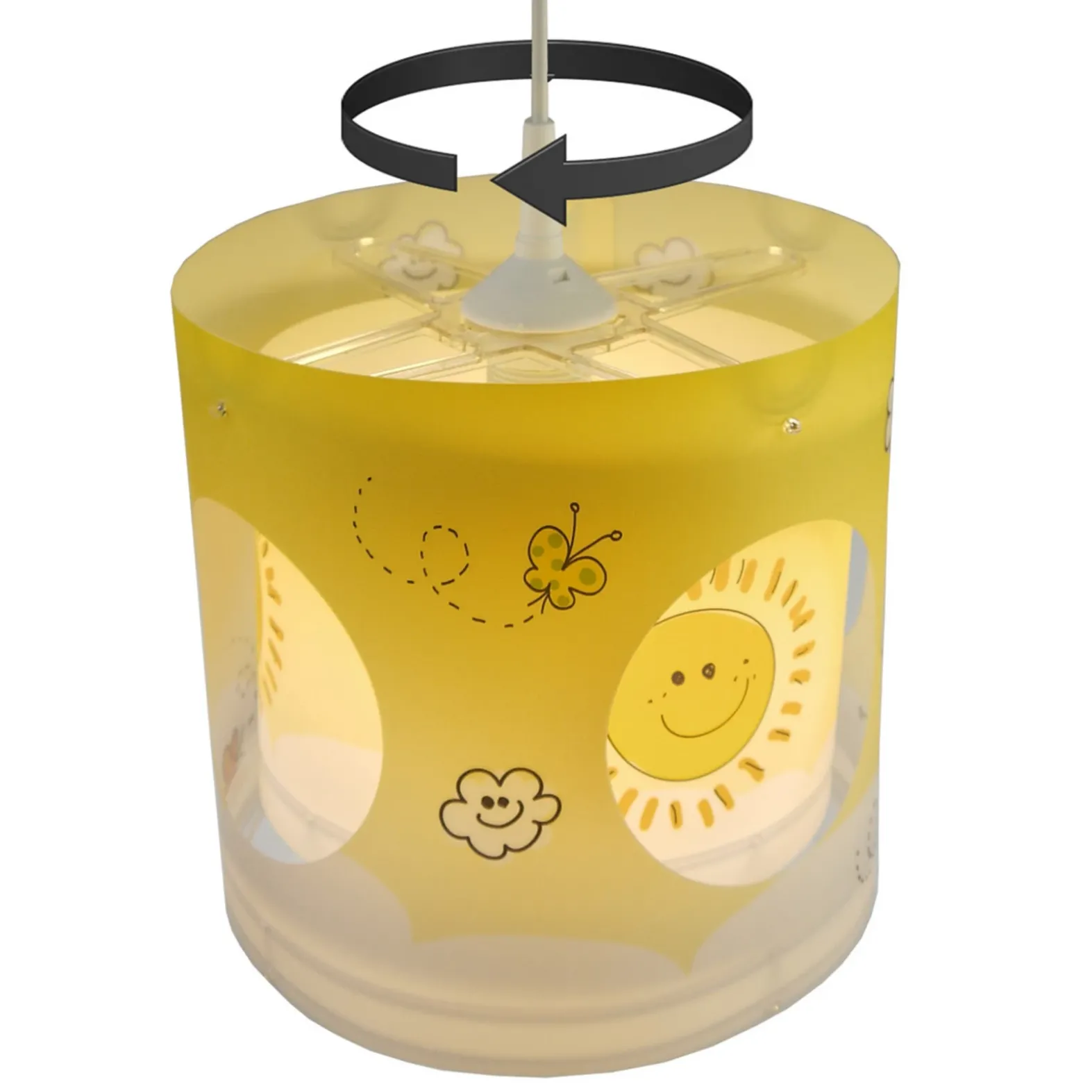 Lámpara colgante giratoria Sunny infantil