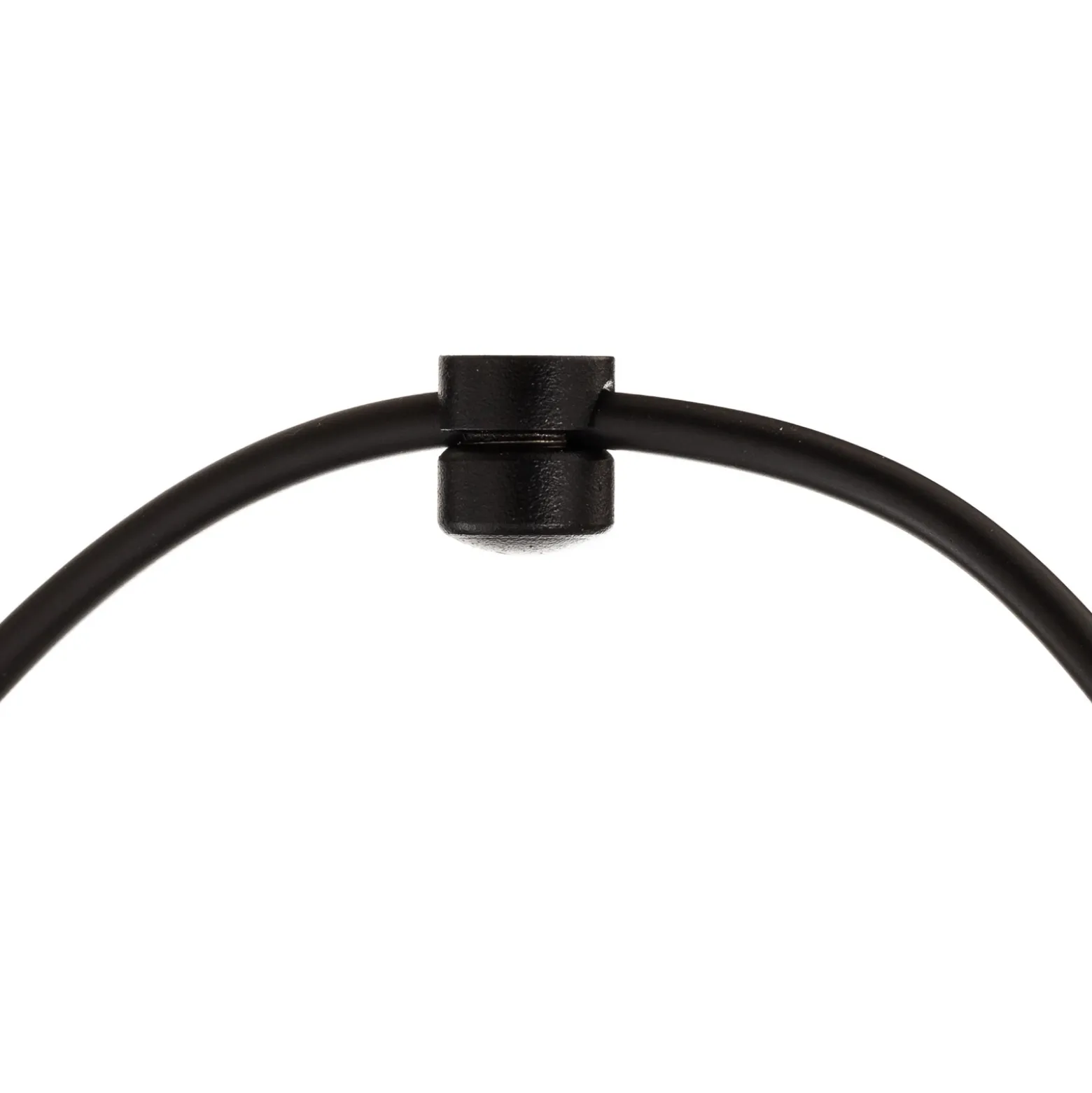 Lámpara colgante Glassy, descentrada, negra, grafito, cristal, 14 cm
