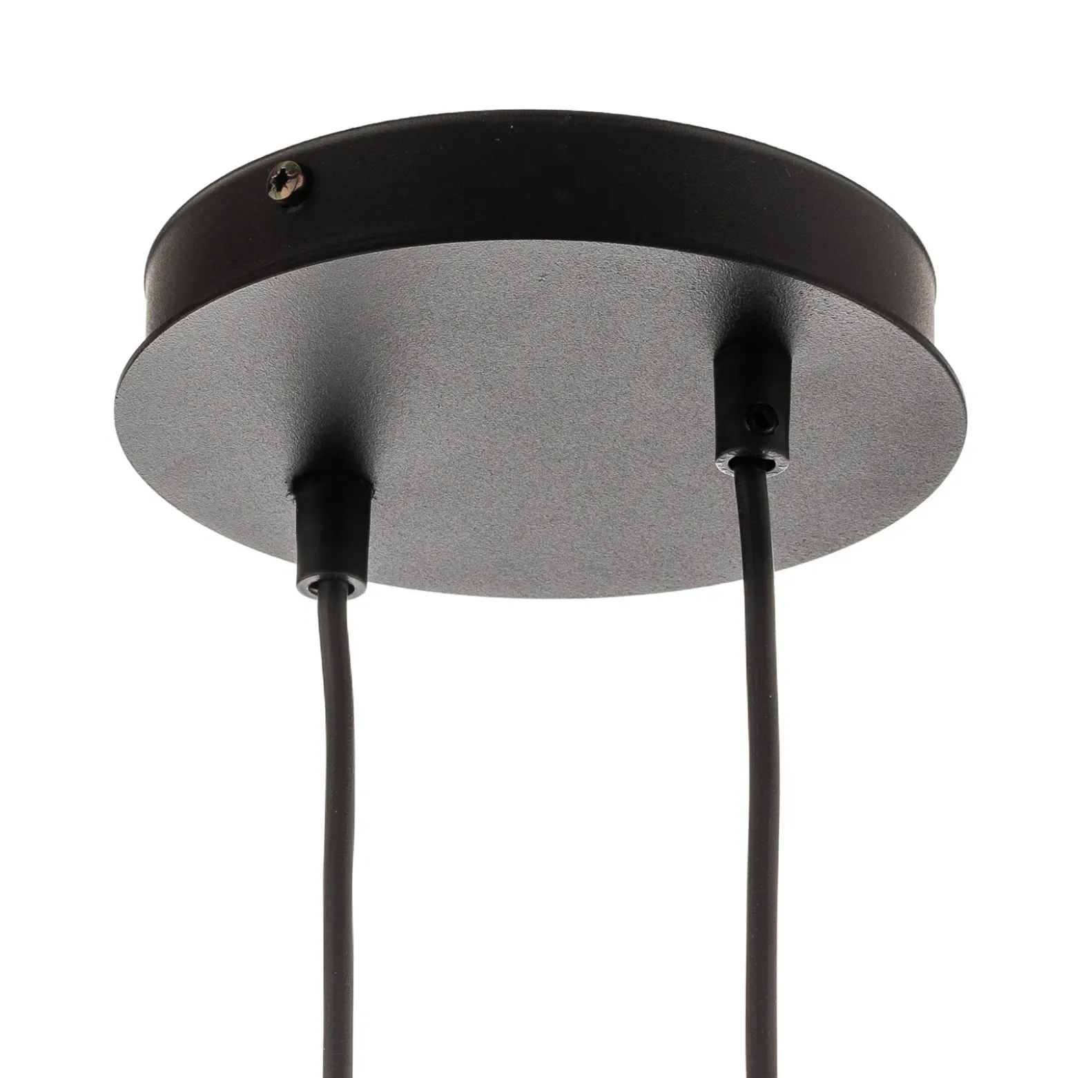 Lámpara colgante Glassy, 6 luces, negro, grafito, cristal, 110 cm