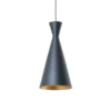 Lámpara colgante Glenora, negra, Ø 18 cm, metal, E27