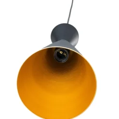 Lámpara colgante Glenora, negra, Ø 18 cm, metal, E27