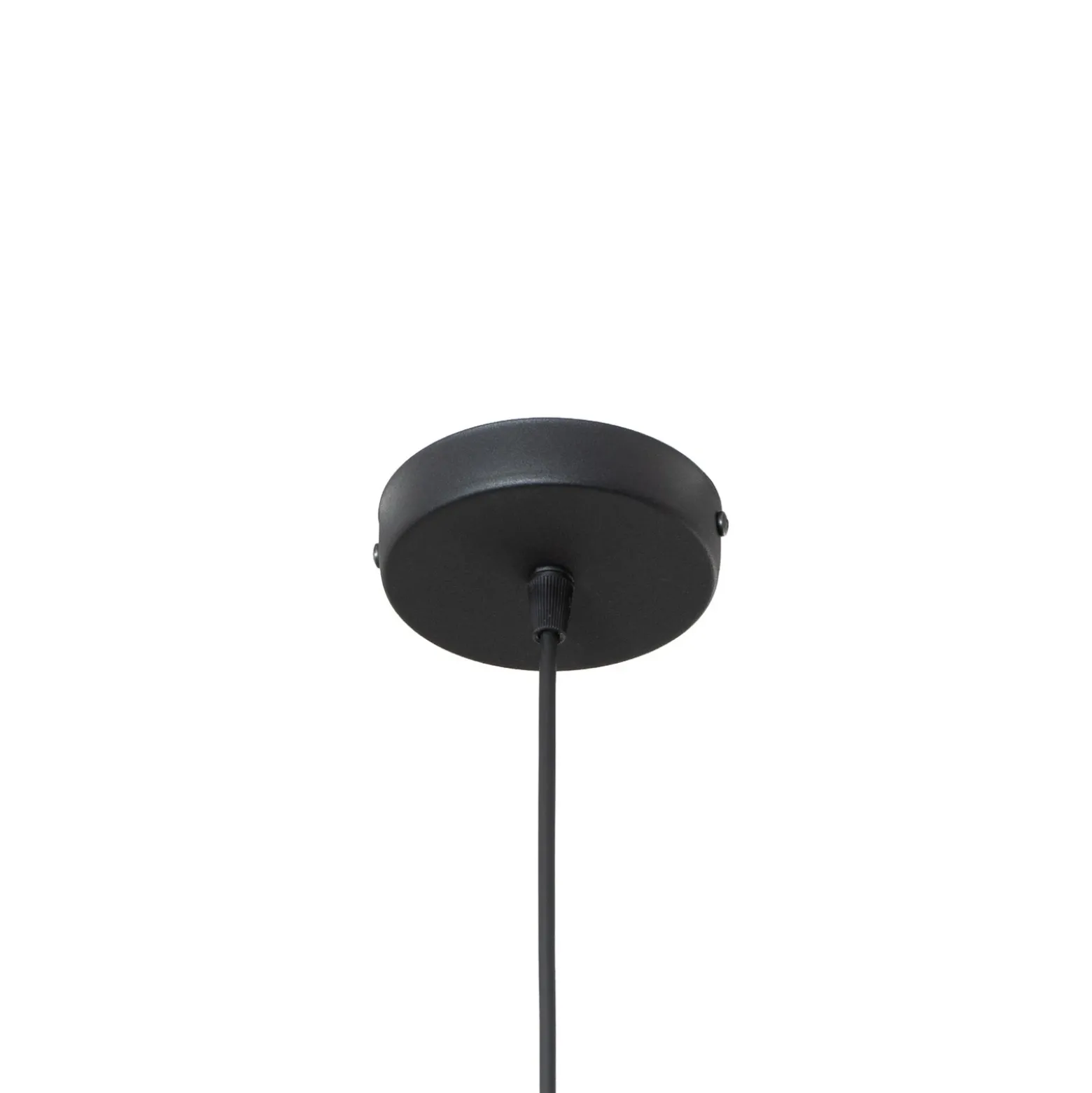Lámpara colgante Glenora, negra, Ø 18 cm, metal, E27